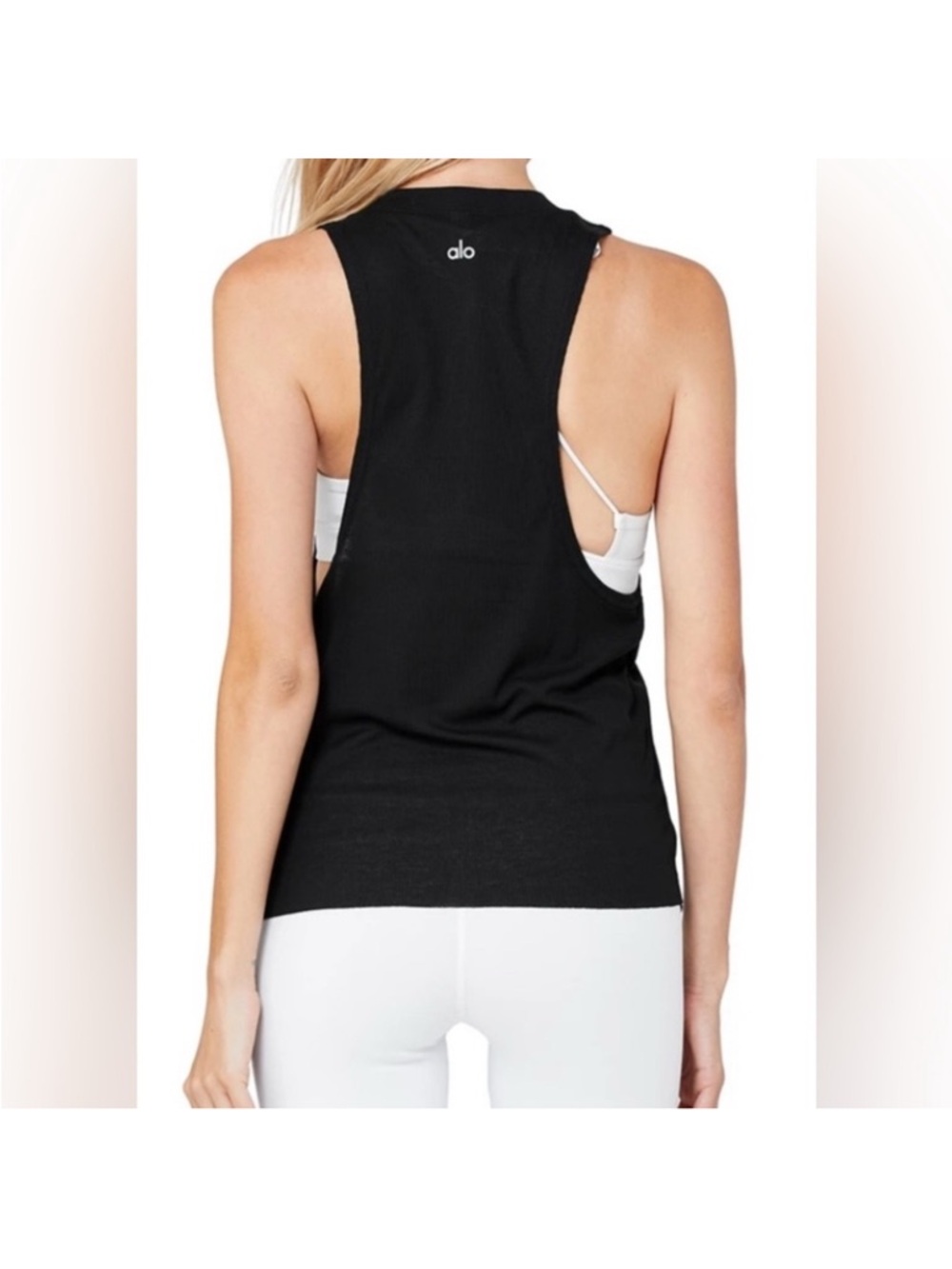 ALO Yoga Heatwave Racerback Tank Black